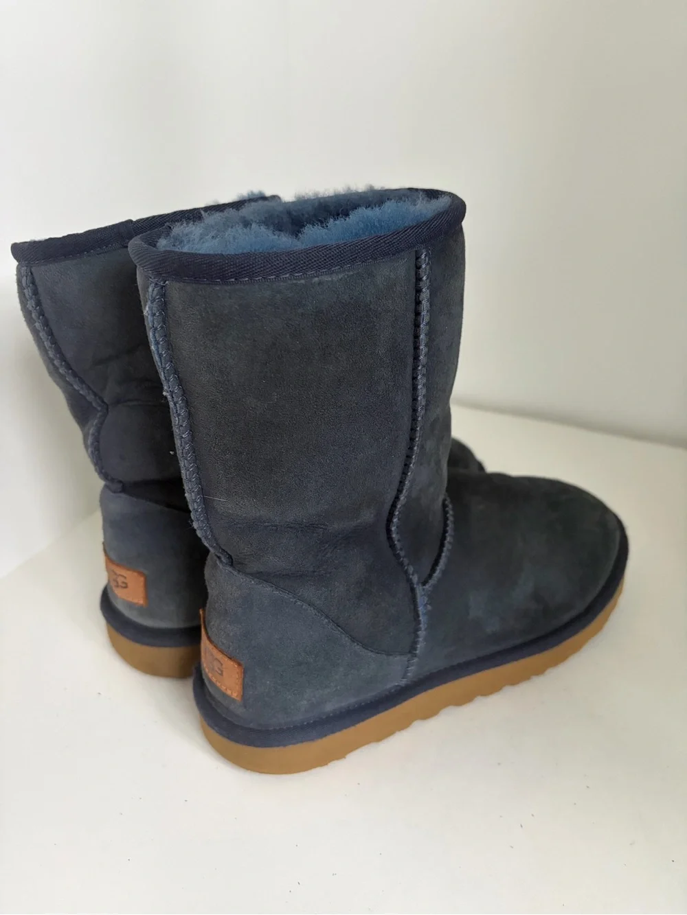 Ugg Women’s Classic Short II Suede Winter Boot - Dark Indigo Size 7